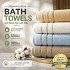 Quick-Dry Pure Cotton Towel – Ultra Soft & Absorbent for Home, Gym, or Travel