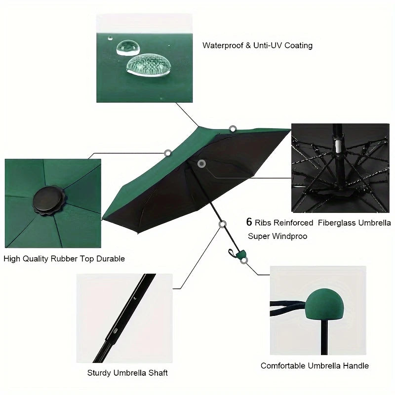 Mini Capsule Folding Umbrella with UPF 50+ UV Protection