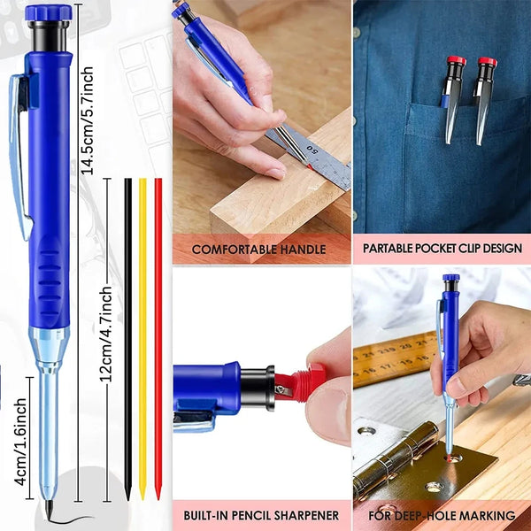 Heavy-Duty Carpenter Mechanical Pencil Set