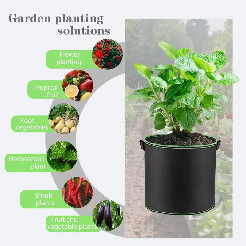 Bolsas de Cultivo de Tela No Tejida con Asas