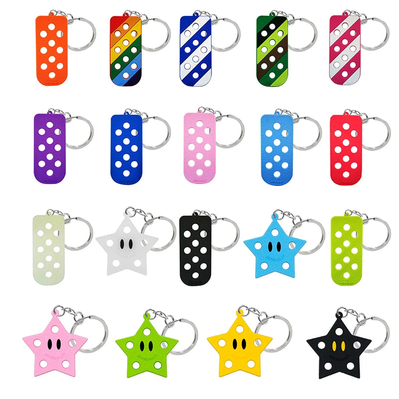 Silicone Shoe Charm Holder Keychain Board