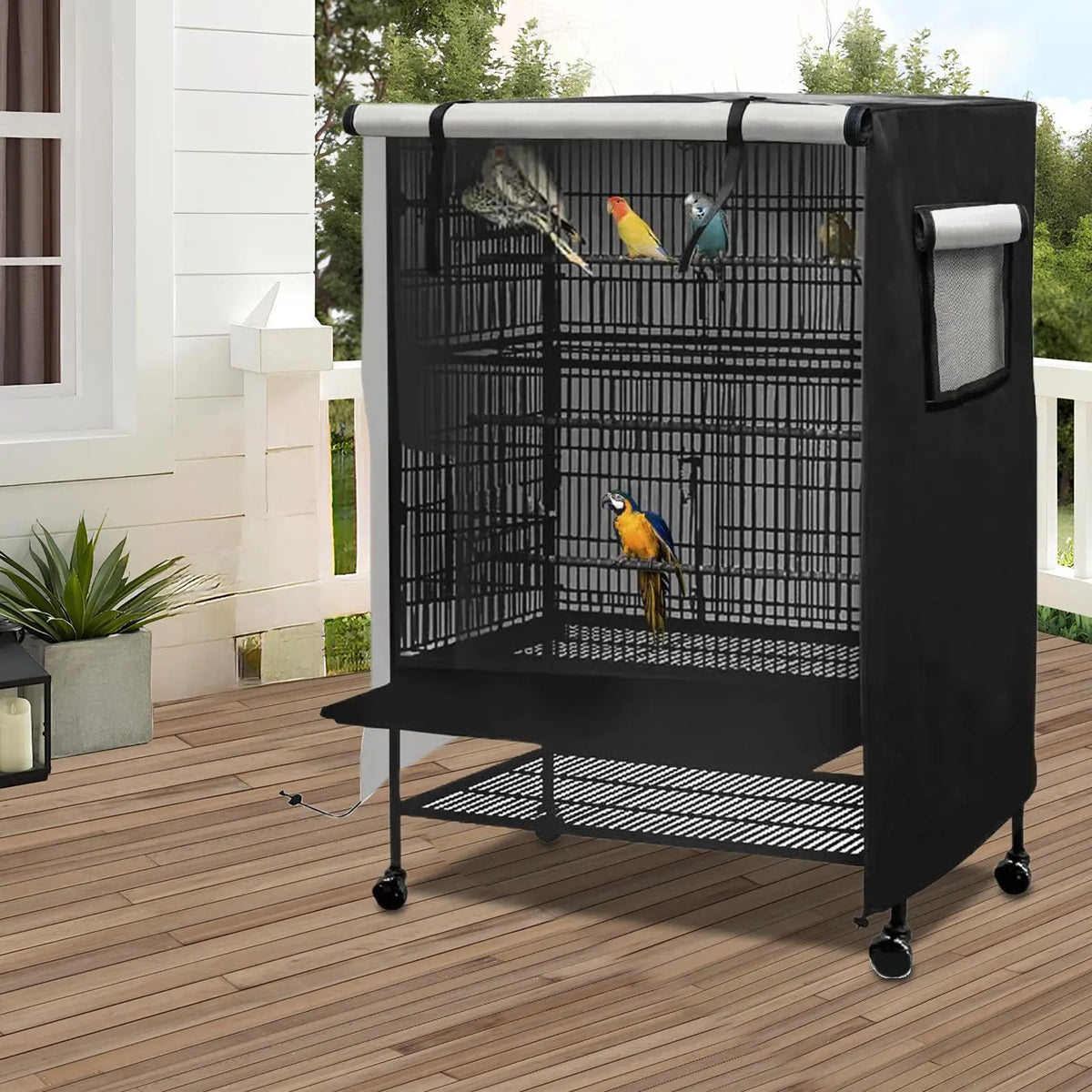 Waterproof Bird Cage Cover with Ventilation Window