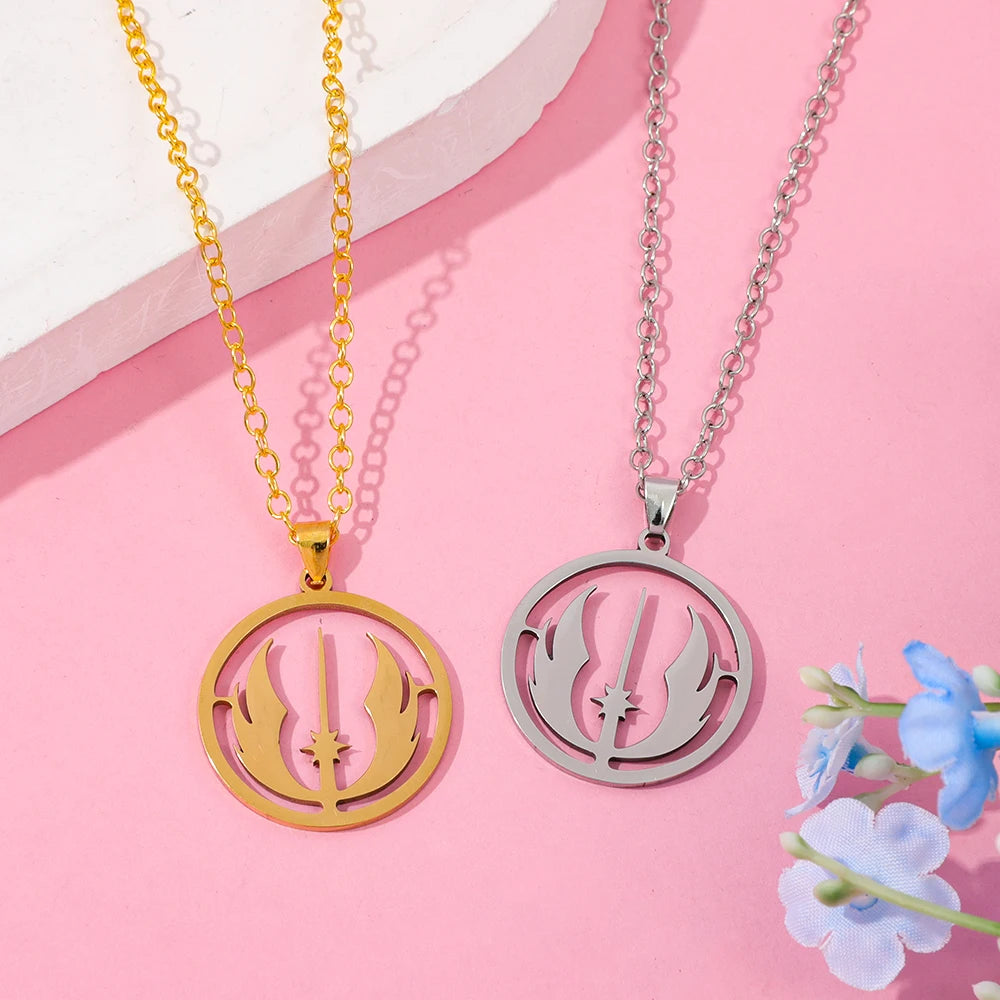 Stainless Steel Jedi Order Pendant Necklace