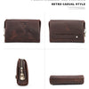 Men's Full-Grain Leather Clutch with Password Lock