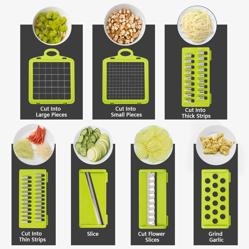 Cortador de Verduras Multifuncional 14 en 1