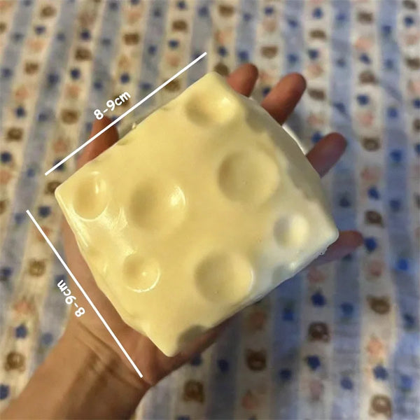 Pelota de Estrés en Forma de Queso Gigante