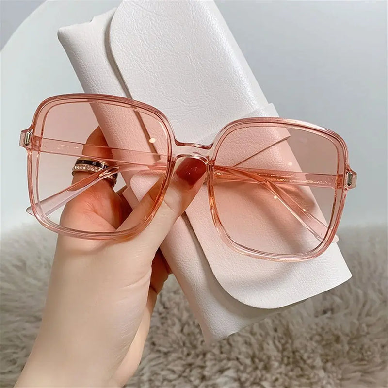 Oversized Quadratische Sonnenbrille mit UV400-Schutz
