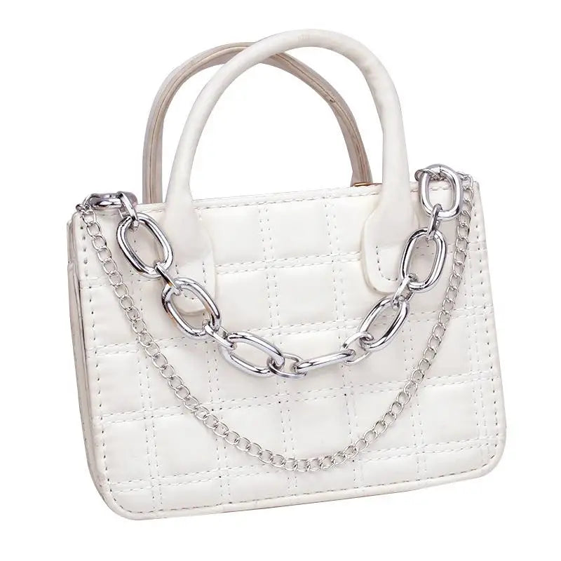 Multi-Layer Metal Pearl Bag Chain