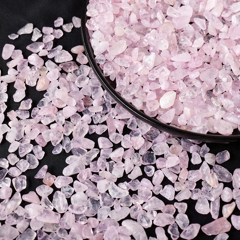 Natural Rose Quartz Crystal Gravel