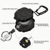 Retractable Badge Holder with Carabiner Clip