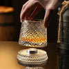 Rotating Crystal Whisky Glass