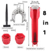 8-in-1 Multi-Function Plumbing Wrench Set for Faucets and Sinks