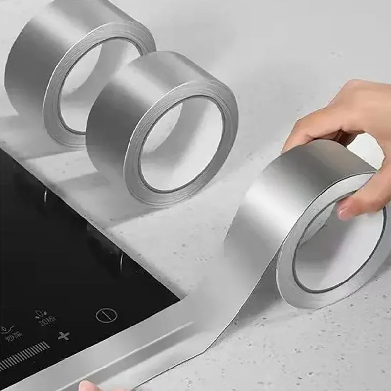 High-Temperature Aluminum Foil Tape for Kitchen & Cooktop Protection