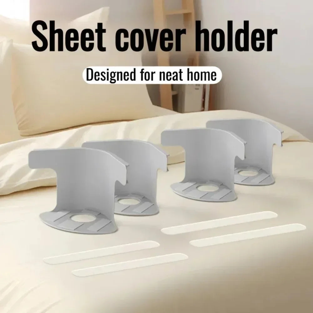 Heavy-Duty Mattress Sheet Straps with Non-Slip Clips (4-Pack)