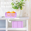Collapsible Plastic Storage Baskets, Set of 2