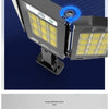 A solar powered outdoor wall light with adjustable modes and an IP68 waterproof design.
