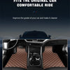 Universal All-Weather 4-Piece PU Leather Car Floor Mats