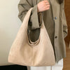 Retro Suede Shoulder Bag with Large Capacity