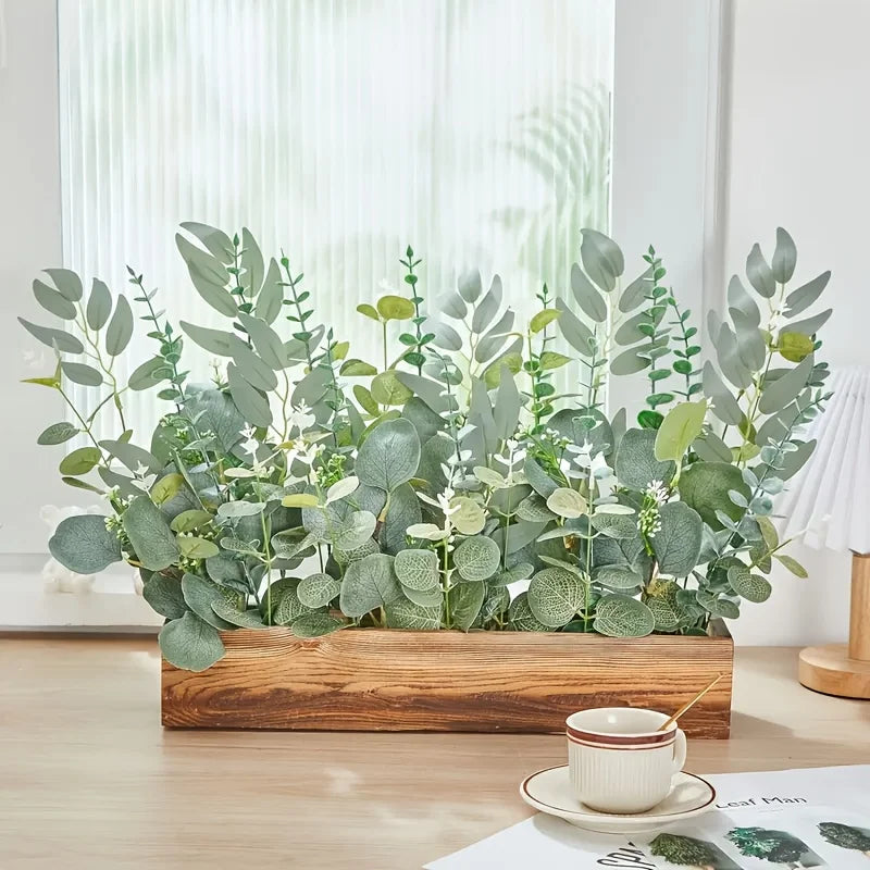 Artificial Eucalyptus & Floral Bouquet Mix for Home and Events