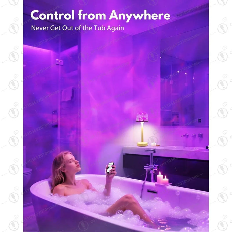 Ocean Wave Projection Shower Light