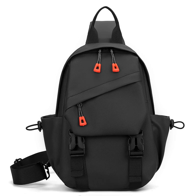 Men's Multi-Pocket Outdoor Chest Bag for Cycling and Hiking