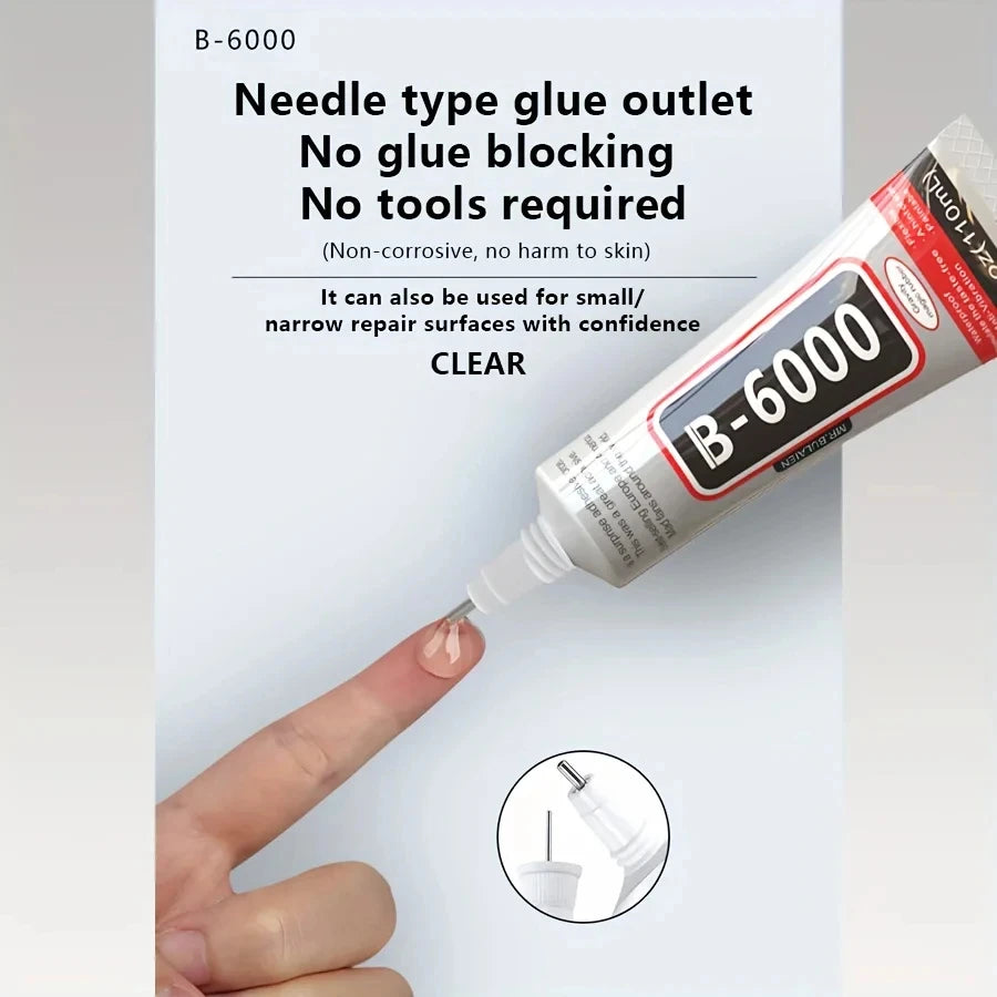 B6000 Multi-Purpose Clear Adhesive with Precision Applicator