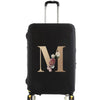Elastic Luggage Cover with Gold Letter Design