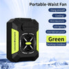 Portable Waist Fan with Flashlight & Power Bank