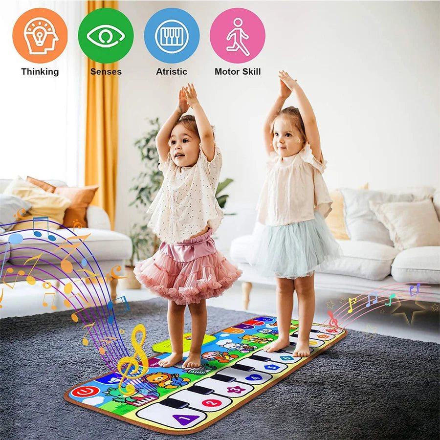 Interactive Piano Music Mat for Toddlers – Educational Animal Keyboard Toy