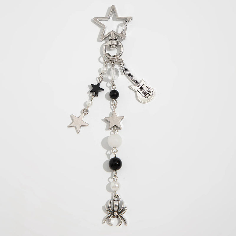 Strawberry Cake Bag Charm with Pearl Bowknot
