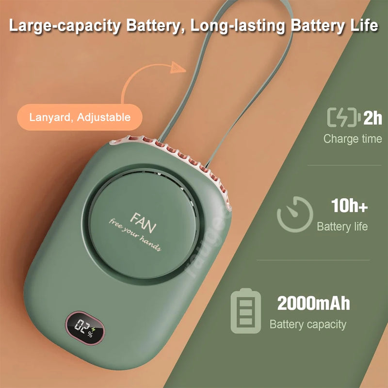 Rechargeable Neck Fan with 3-Speed Settings