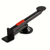 A black heavy-duty steel door lift tool with a rotating mechanism and an orange accent.