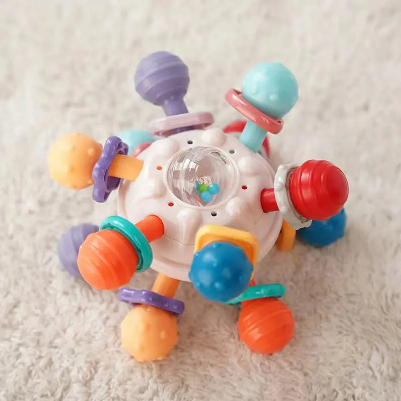 Montessori Sensory Baby Rattle and Teether Toy