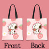 Snoopy Cartoon Canvas Tote Bag – Large Capacity, Foldable & Reusable