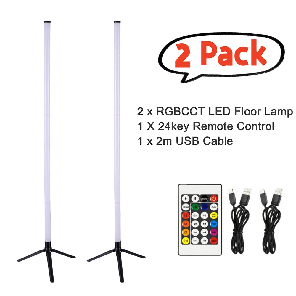 Lámpara de Suelo LED RGB CCT Inteligente con Bluetooth y Control por App