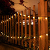 Solar-Powered Crystal Globe String Lights