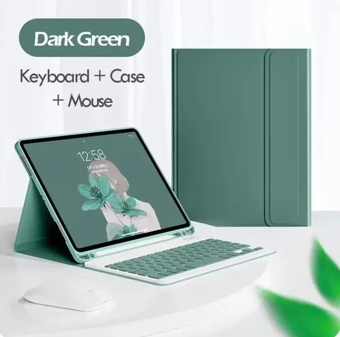 Magnetic Keyboard Case for iPad with Protective Stand Cover