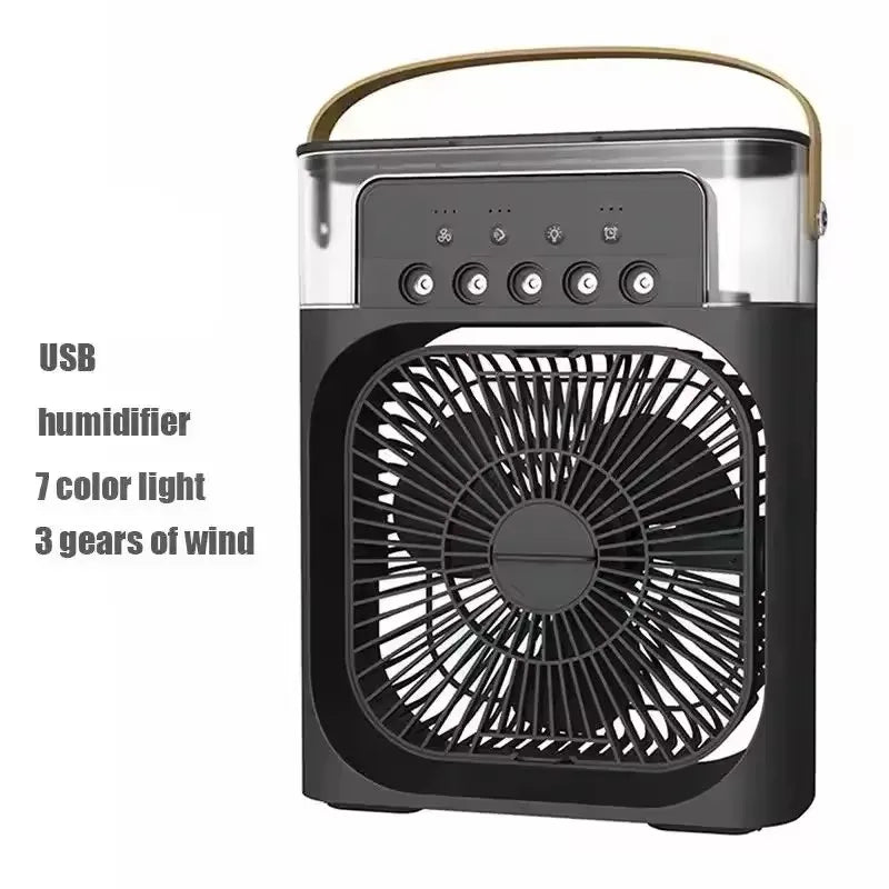 3-in-1 Portable USB Fan, Humidifier & Night Light