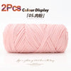 Elastic T-Shirt Yarn for Crochet and Knitting (2-Pack, 50m Each)