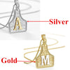 Western Cowgirl Initial Letter Necklace