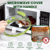 10-Inch Clear Microwave Splatter Cover with Steam Vent and Handle