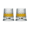 360° Rotating Whiskey Glasses (Set of 2) with Crystal Clear Glass