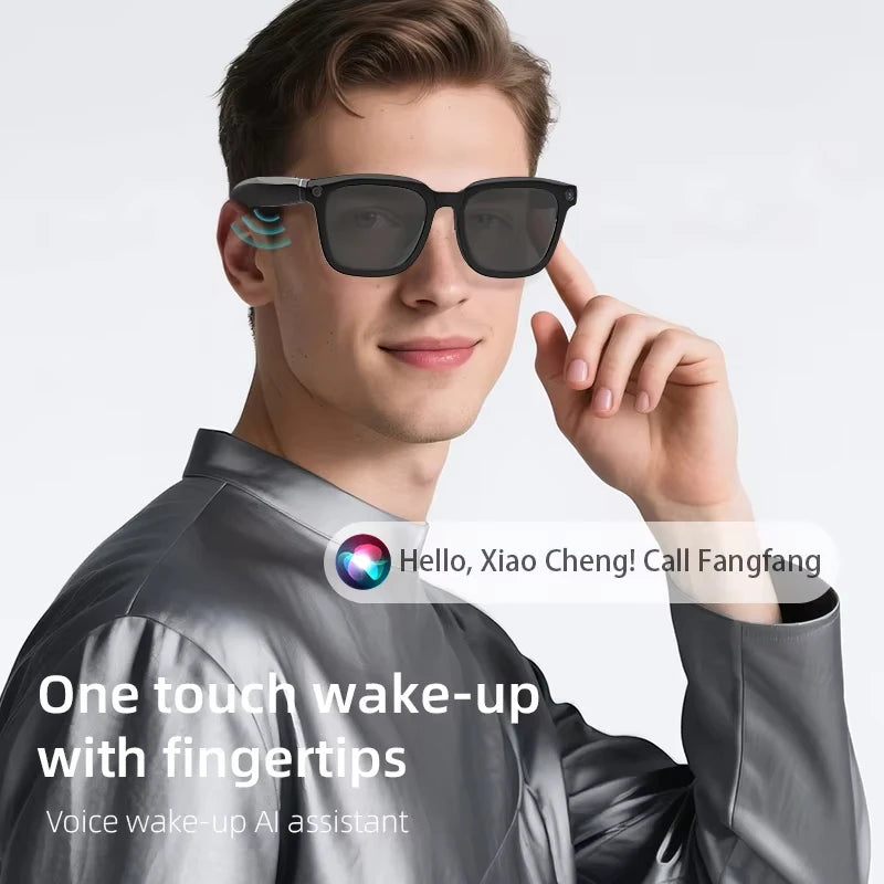 AI Translation Smart Glasses with 8MP Camera & Bluetooth Audio