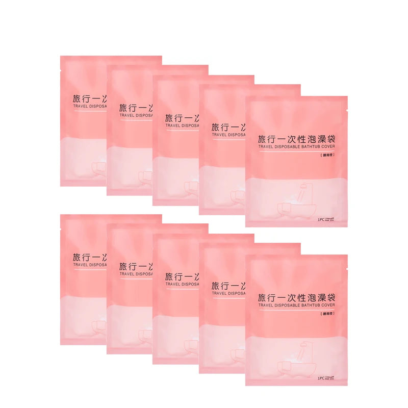 Disposable Bathtub Cover - Large Portable Bath Liner for Travel, Hotels, and Home