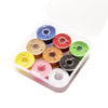 Vibrant Polyester Embroidery Thread Assortment for Hand and Machine Sewing