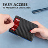 Slim RFID-Blocking Carbon Fiber Leather Wallet