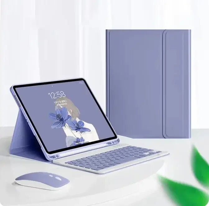 Magnetic Keyboard Case for iPad with Protective Stand Cover