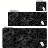 Large Abstract Desk Mat with Stitched Edges