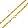 Stainless Steel Rope Chain Necklace