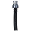A black motorcycle fuel tank breather valve with a silver threaded top.